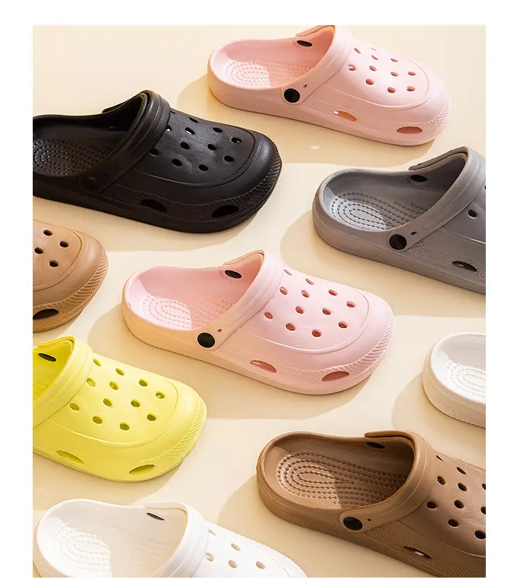 New Men Women Hole Shoes Summer Indoor Outdoor Couple Foam Lightweight Drifting Shoes — feature 29