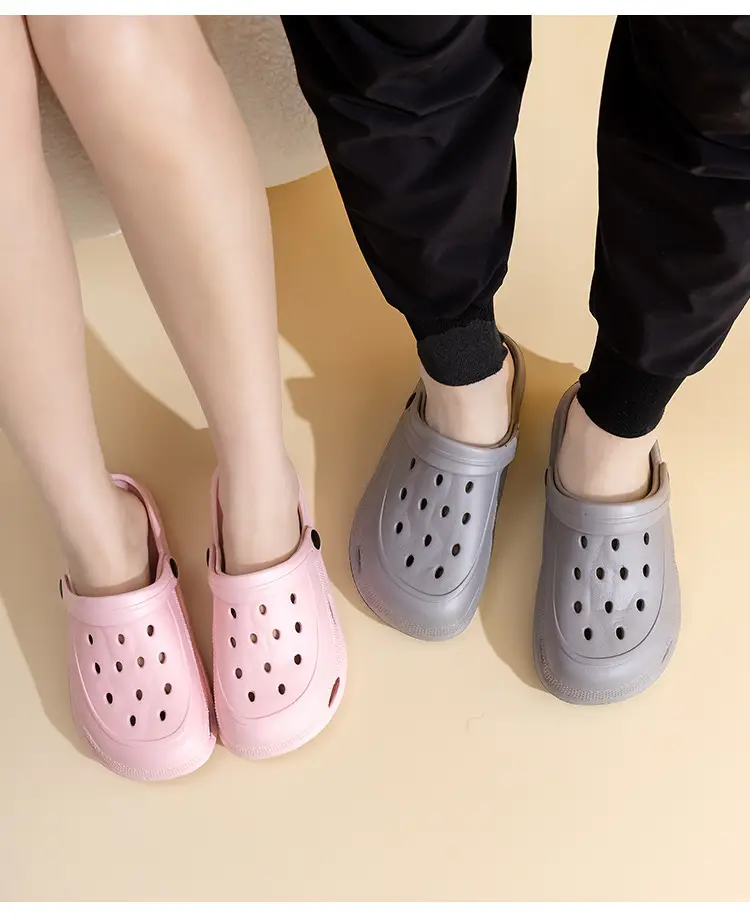 New Men Women Hole Shoes Summer Indoor Outdoor Couple Foam Lightweight Drifting Shoes — feature 30