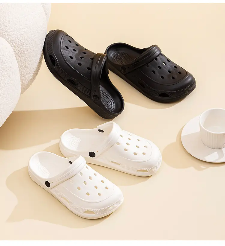 New Men Women Hole Shoes Summer Indoor Outdoor Couple Foam Lightweight Drifting Shoes — feature 33