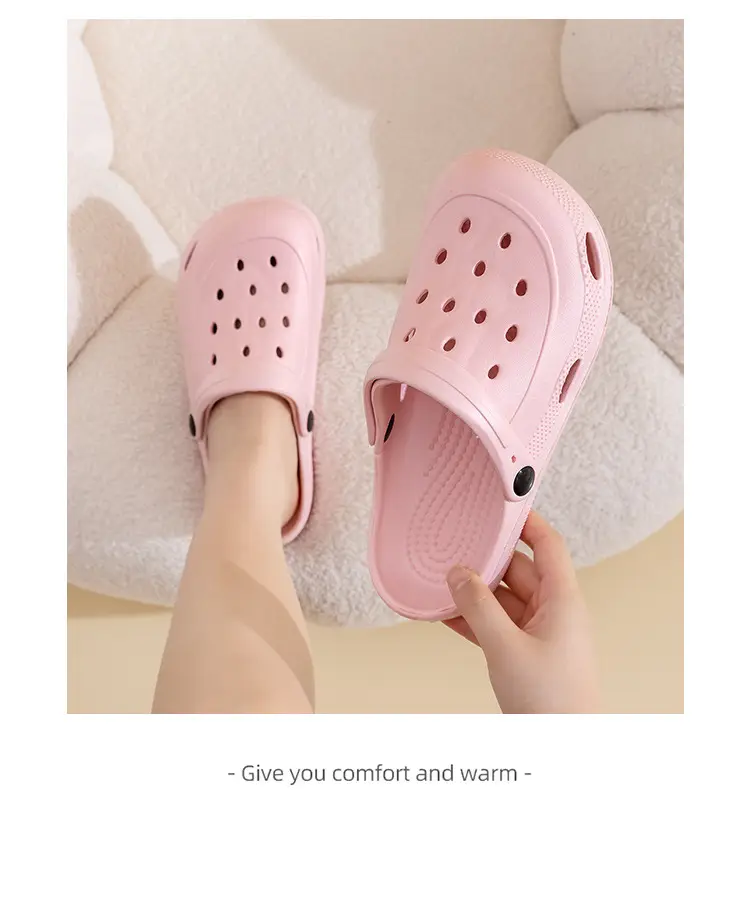 New Men Women Hole Shoes Summer Indoor Outdoor Couple Foam Lightweight Drifting Shoes — feature 37