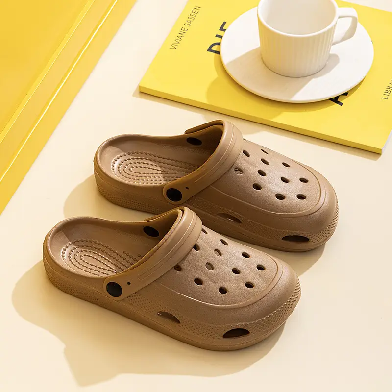New Men Women Hole Shoes Summer Indoor Outdoor Couple Foam Lightweight Drifting Shoes - Image 4