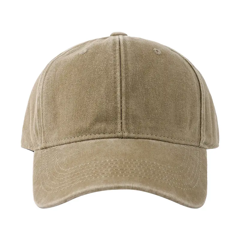 Men's Grey Vintage Washed Baseball Cap Sunshade - Image 10