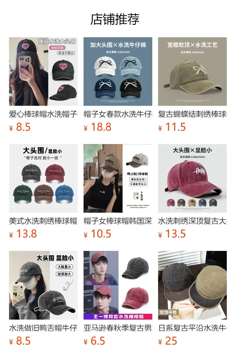 Men's Grey Vintage Washed Baseball Cap Sunshade — feature 1