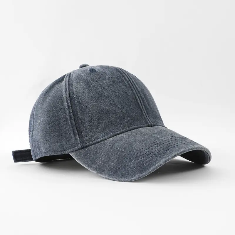 Men's Grey Vintage Washed Baseball Cap Sunshade — feature 11