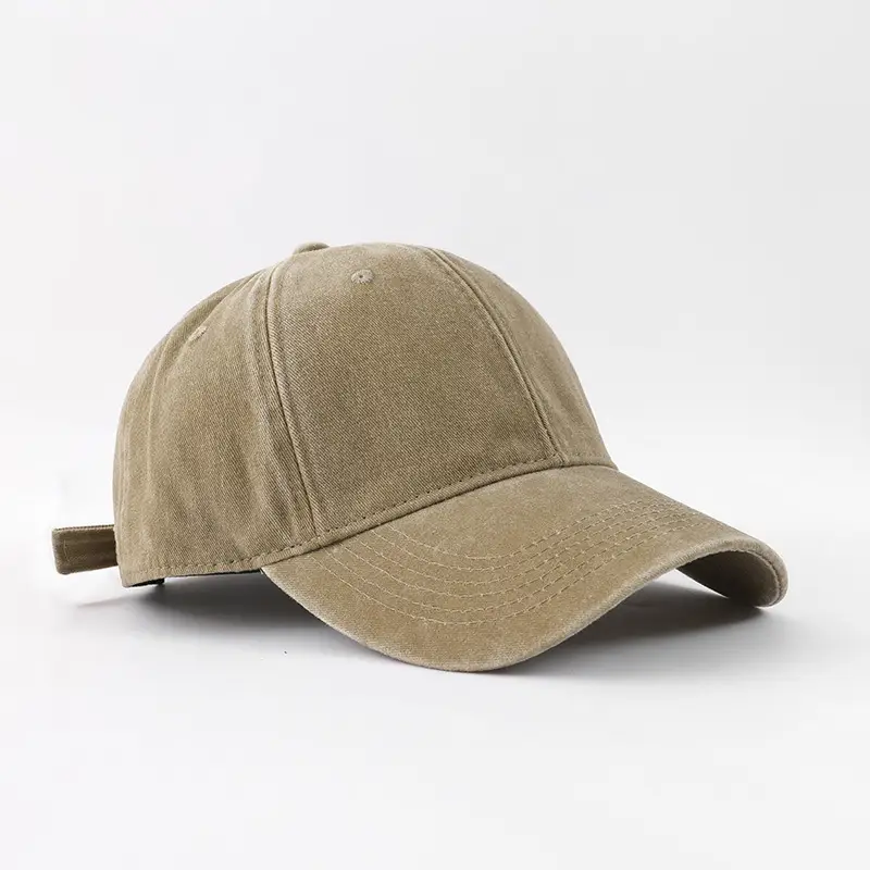 Men's Grey Vintage Washed Baseball Cap Sunshade — feature 14