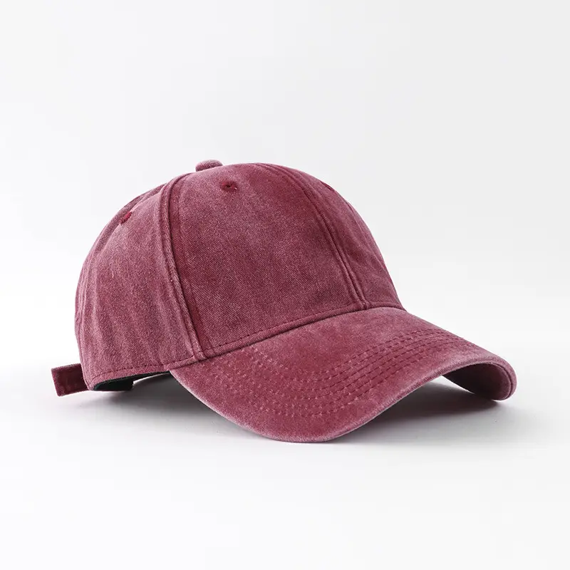 Men's Grey Vintage Washed Baseball Cap Sunshade — feature 15
