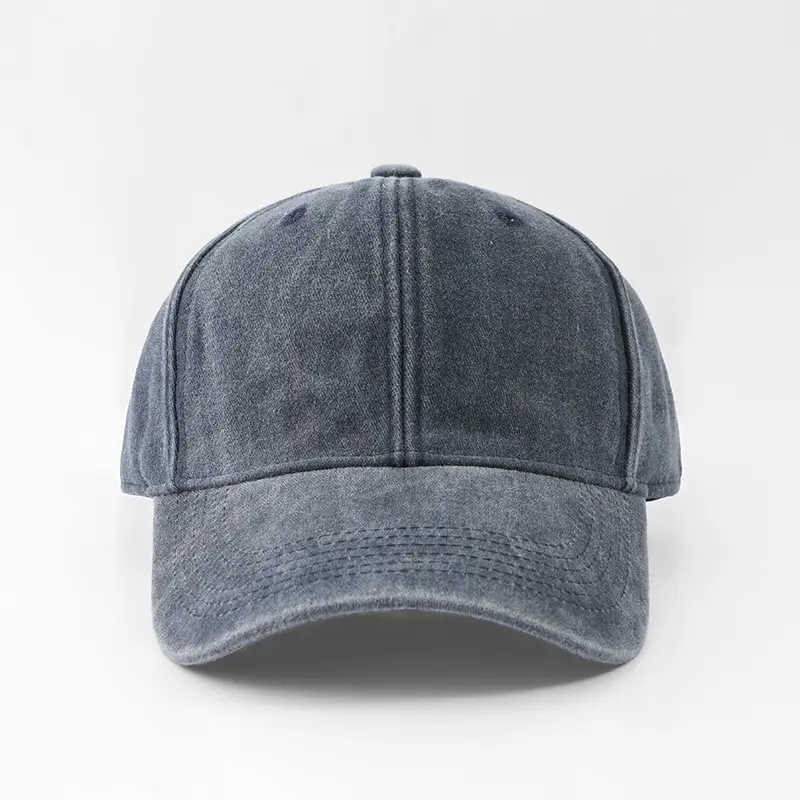 Men's Grey Vintage Washed Baseball Cap Sunshade — feature 6
