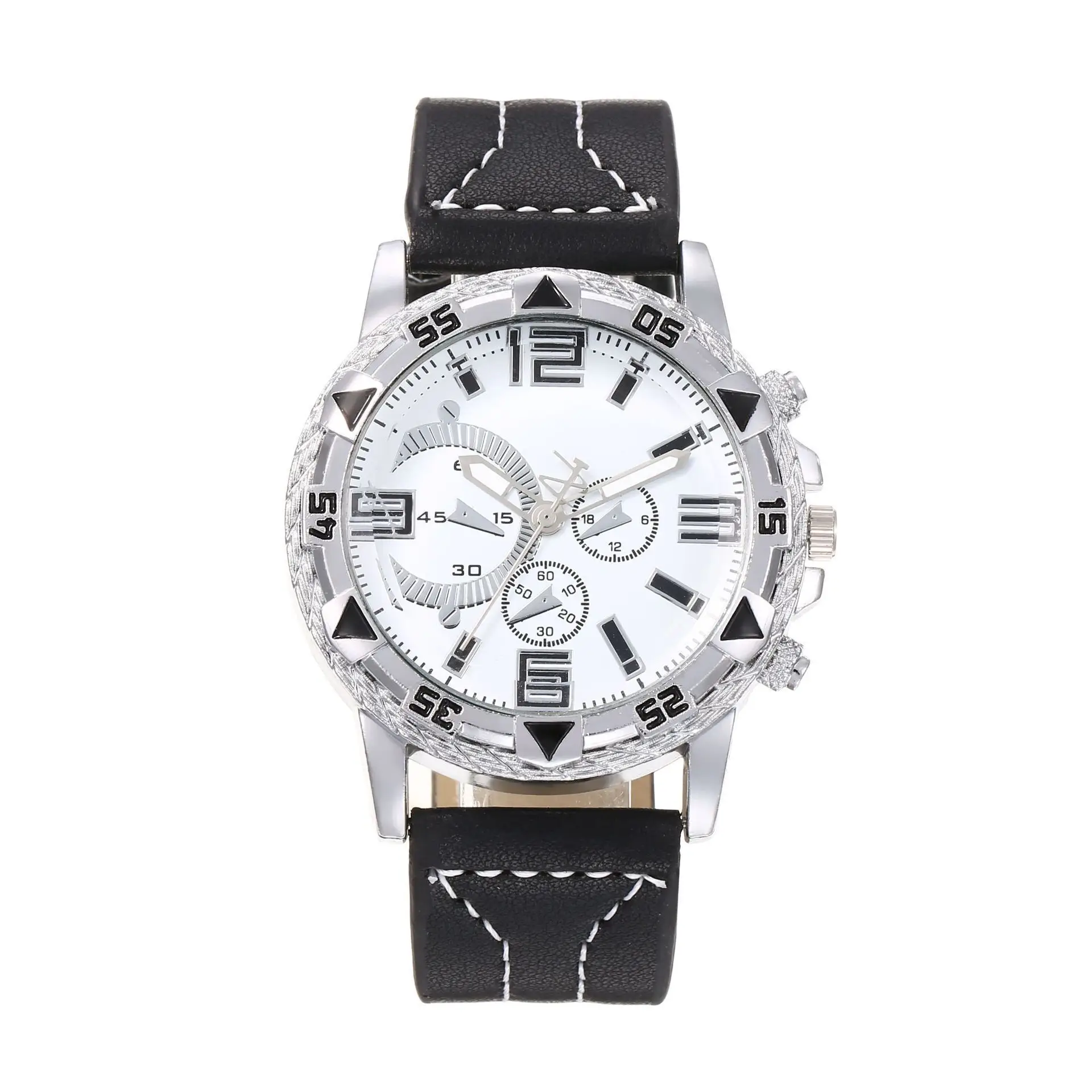Men's Gold Dial Cross-Body Watch with Large Dial & Quartz Movement — feature 11
