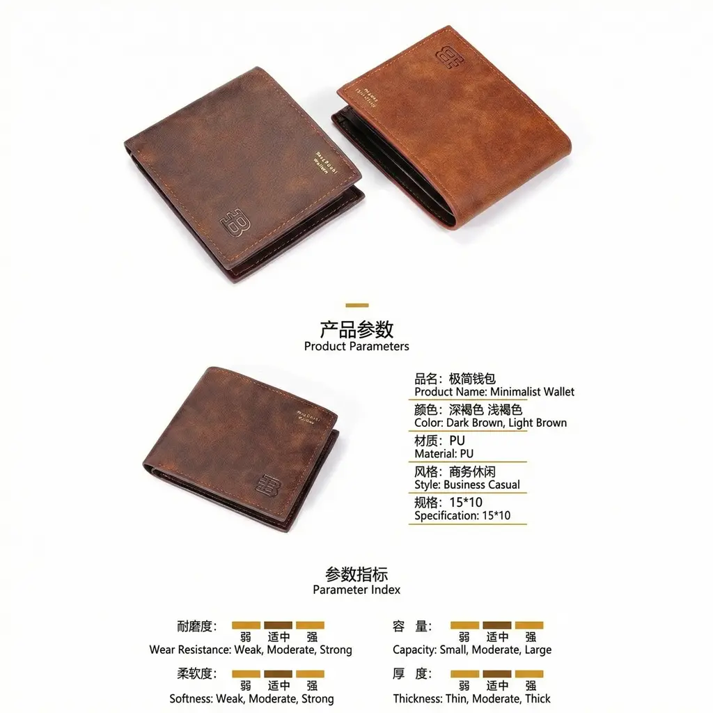 Men's Brown Leather Belt Wallet with Automatic Buckle — feature 16