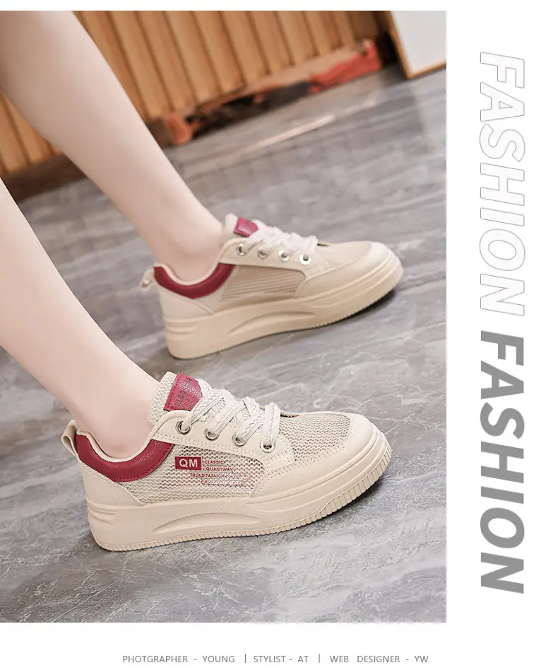Shoes Women's 2024 New Summer Single Mesh White Shoes Breathable Thin Flat All-match Casual Mesh Sports Sneakers — feature 18
