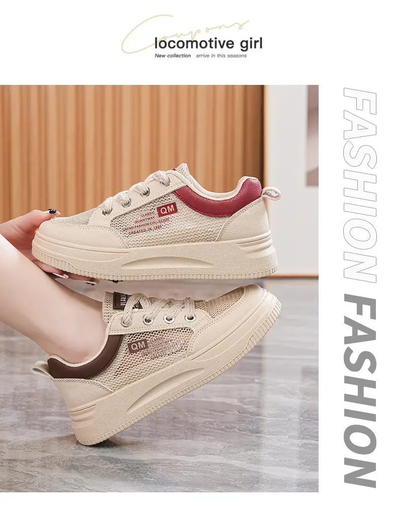 Shoes Women's 2024 New Summer Single Mesh White Shoes Breathable Thin Flat All-match Casual Mesh Sports Sneakers — feature 21