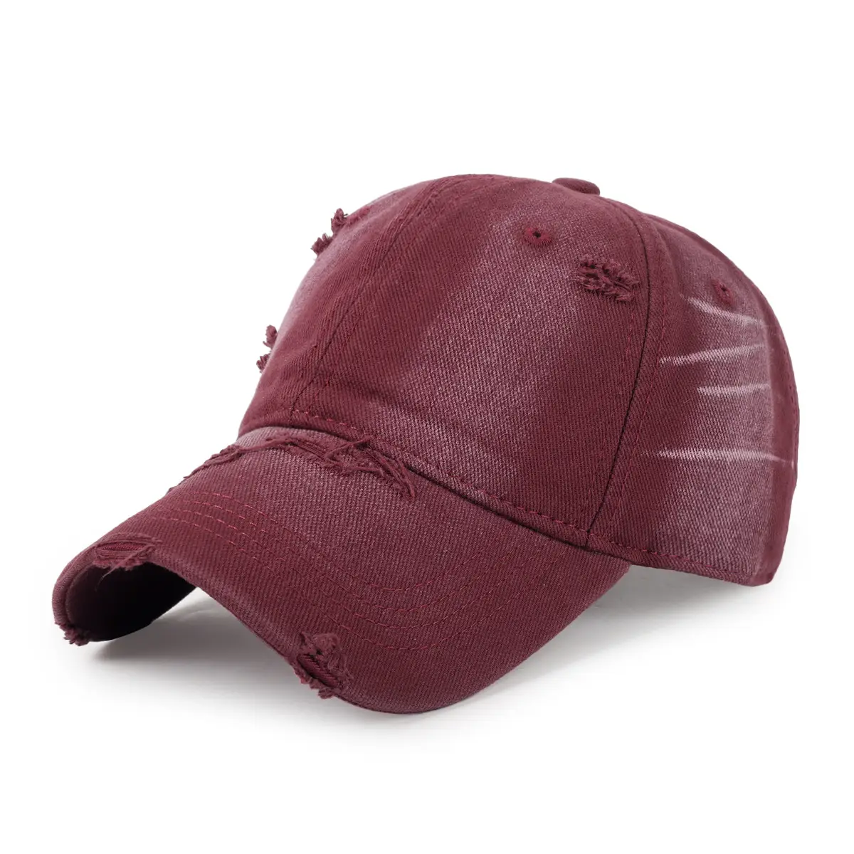Washed Ripped Baseball Cap Men Women Casual South Korea - Image 2