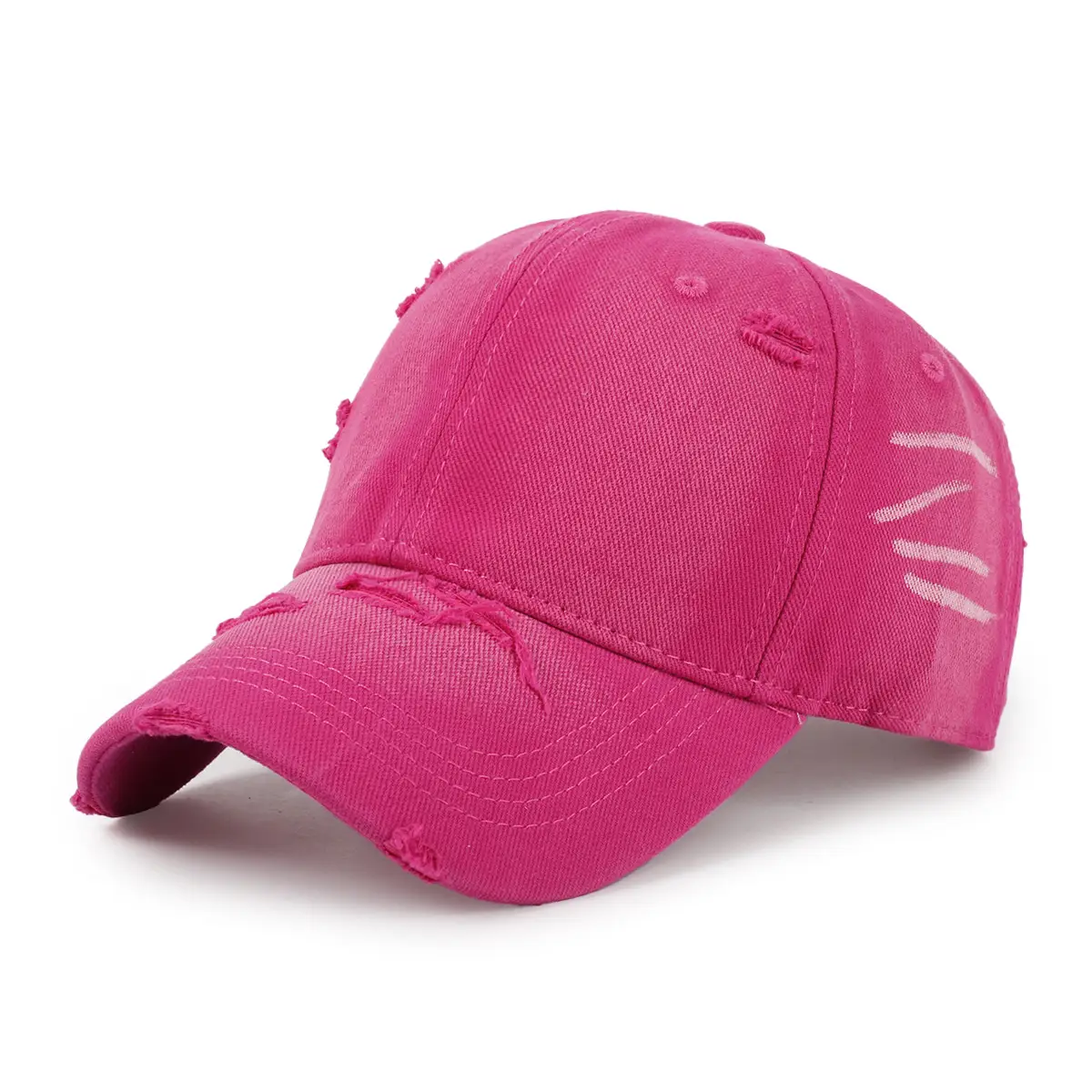 Washed Ripped Baseball Cap Men Women Casual South Korea - Image 3