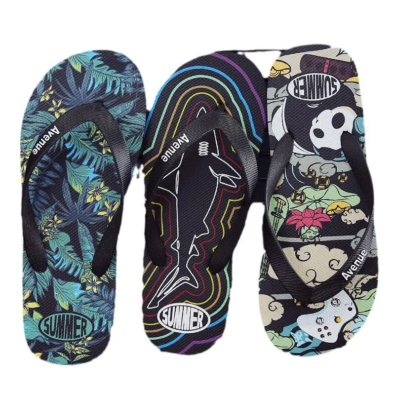 Men's Trendy Panda Printed Sandals Black 2024 - Image 9