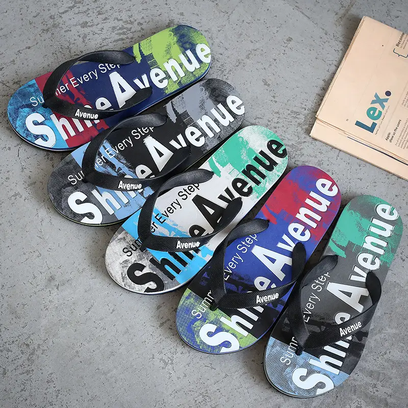 Korean Style Fashionable Slippers Men's Summer plus size Flip-Flops Men's Non-Slip Sandals and Slippers Casual Wear-Resistant Beach Shoes Angle Slippers - Image 9