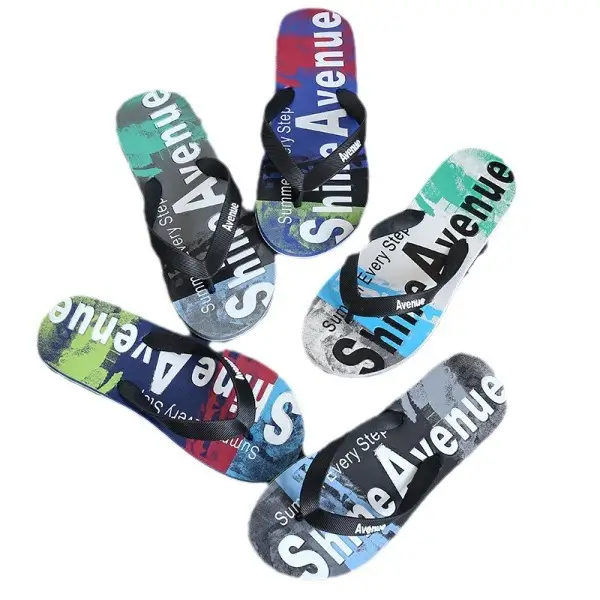 Korean Style Fashionable Slippers Men's Summer plus size Flip-Flops Men's Non-Slip Sandals and Slippers Casual Wear-Resistant Beach Shoes Angle Slippers - Image 10