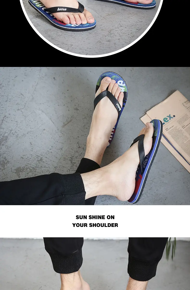Korean Style Fashionable Slippers Men's Summer plus size Flip-Flops Men's Non-Slip Sandals and Slippers Casual Wear-Resistant Beach Shoes Angle Slippers — feature 16