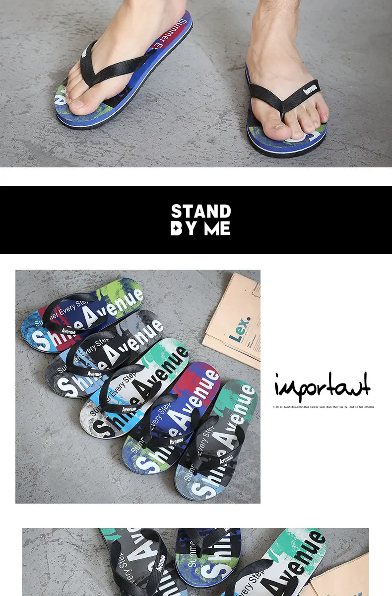 Korean Style Fashionable Slippers Men's Summer plus size Flip-Flops Men's Non-Slip Sandals and Slippers Casual Wear-Resistant Beach Shoes Angle Slippers — feature 17
