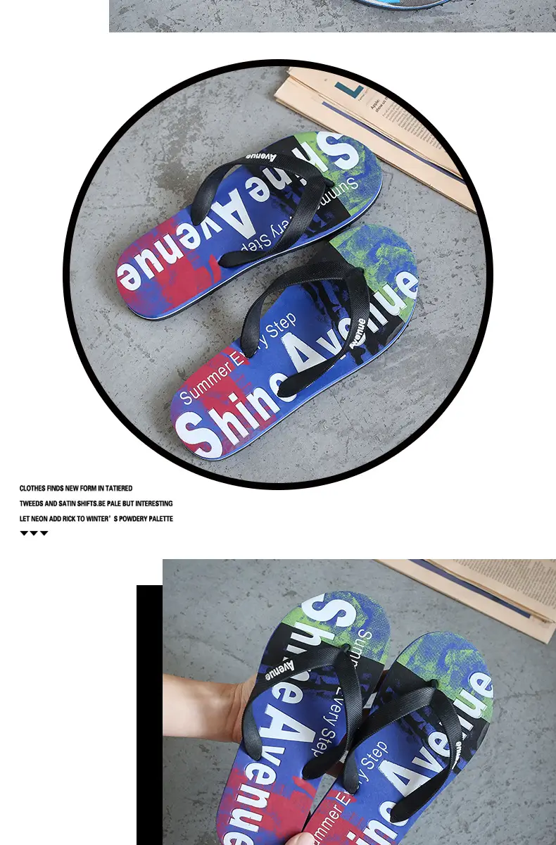 Korean Style Fashionable Slippers Men's Summer plus size Flip-Flops Men's Non-Slip Sandals and Slippers Casual Wear-Resistant Beach Shoes Angle Slippers — feature 8