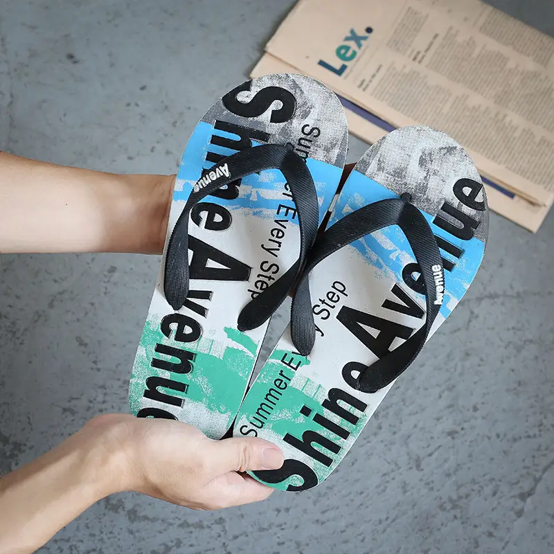 Korean Style Fashionable Slippers Men's Summer plus size Flip-Flops Men's Non-Slip Sandals and Slippers Casual Wear-Resistant Beach Shoes Angle Slippers - Image 3