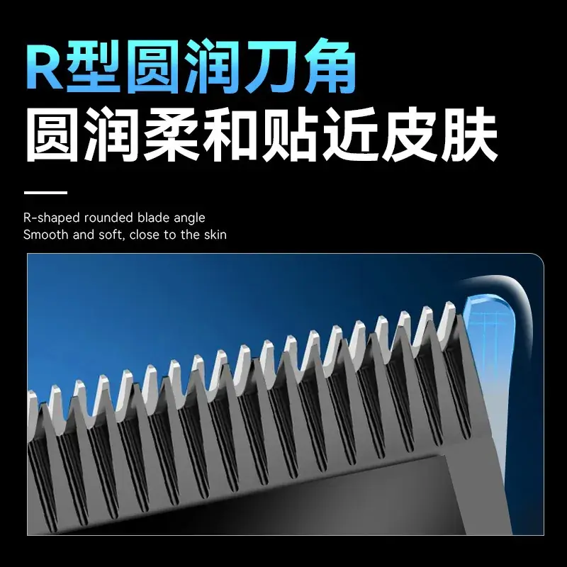 Kemei KM-PG1071 Digital Display Hair Clipper White Black - Image 5