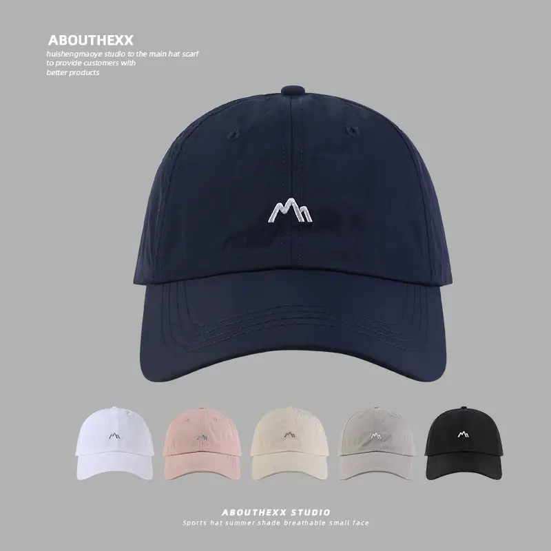 Men's Light Gray Embroidered Sun Hat