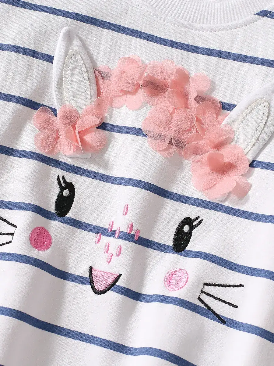 Little maven Autumn Cute Girl's suit Embroidery Fashion European and American Children's suit Girl's Two-piece Set - Image 5