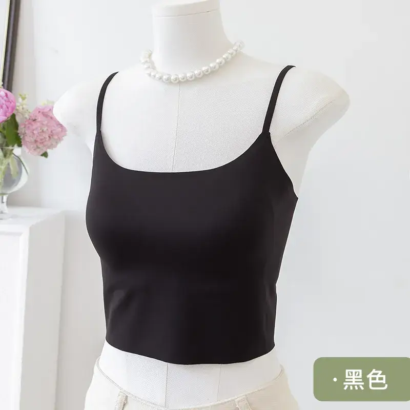 One-Piece Thin Traceless Outer Wear Vest Wear-Free Bra for Women - Image 3