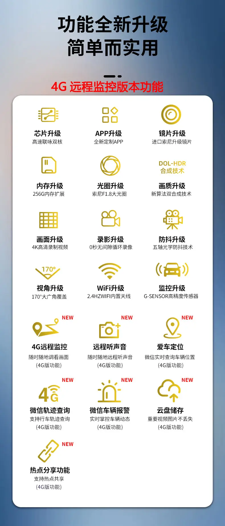 2024 Geely Haoyue/Haoyue L Special Driving Recorder Original Line-free Super Clear Night Vision Hidden Type — feature 23