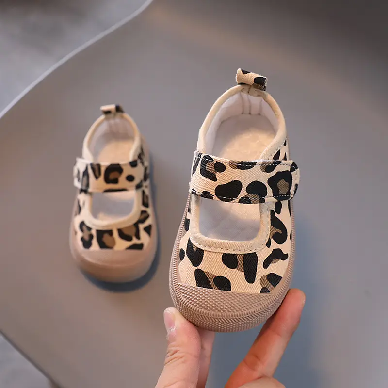 Baby Leopard Print Slip-On Shoes Soft Sole