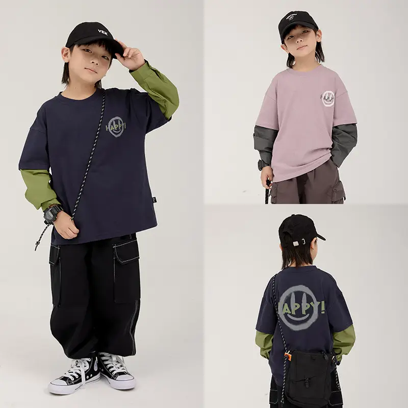Boys Korean Style Long Sleeve T-Shirt 2025 - Image 3