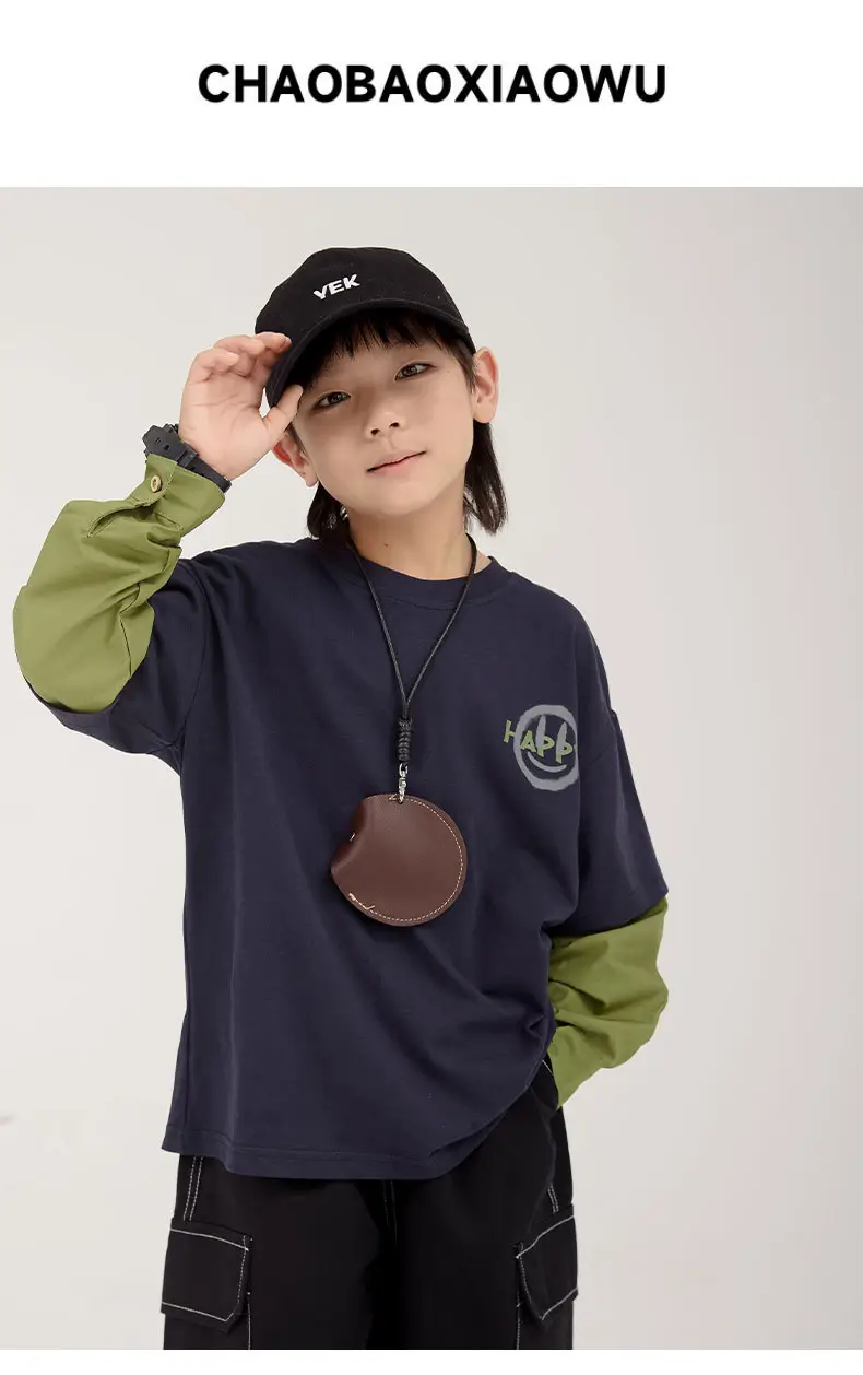 Boys Korean Style Long Sleeve T-Shirt 2025 — feature 1