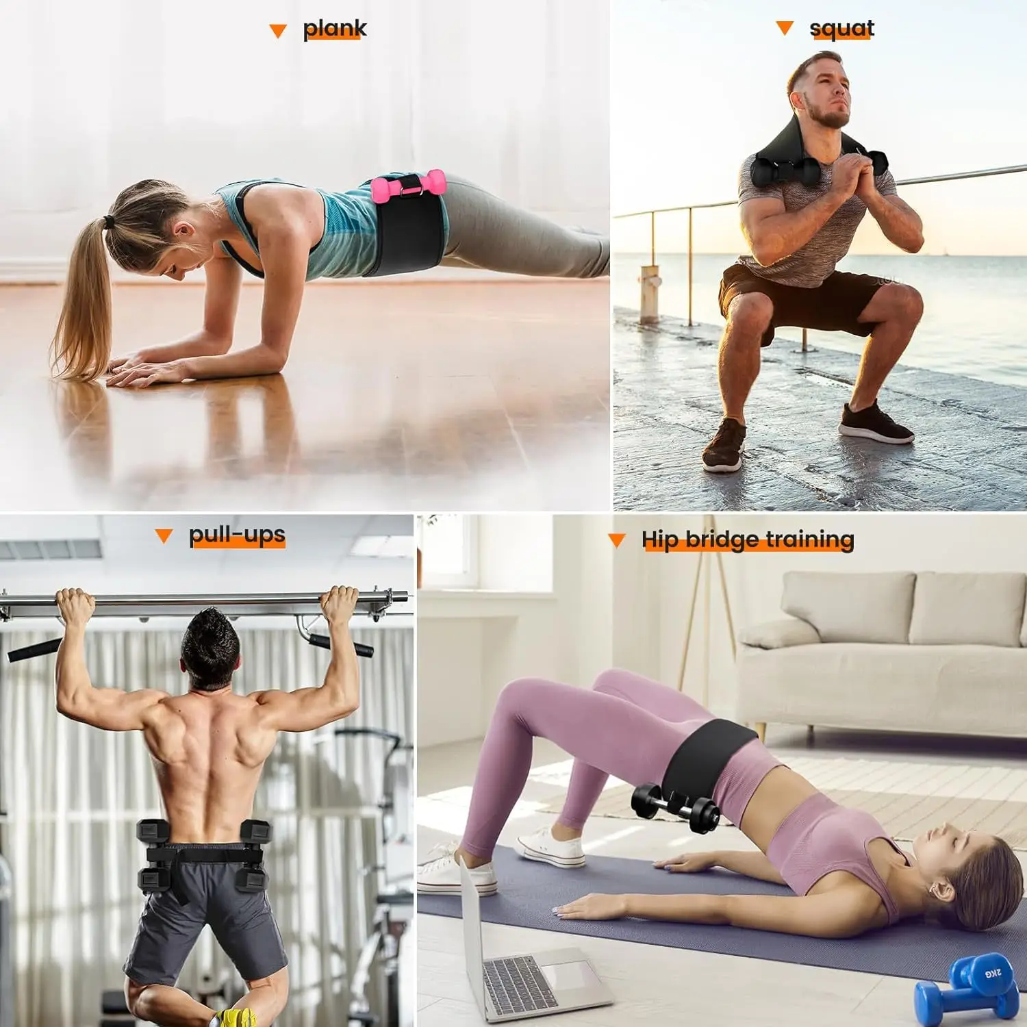 Hip Training Belt for Women Men Weight Bearing Exercise - Image 2