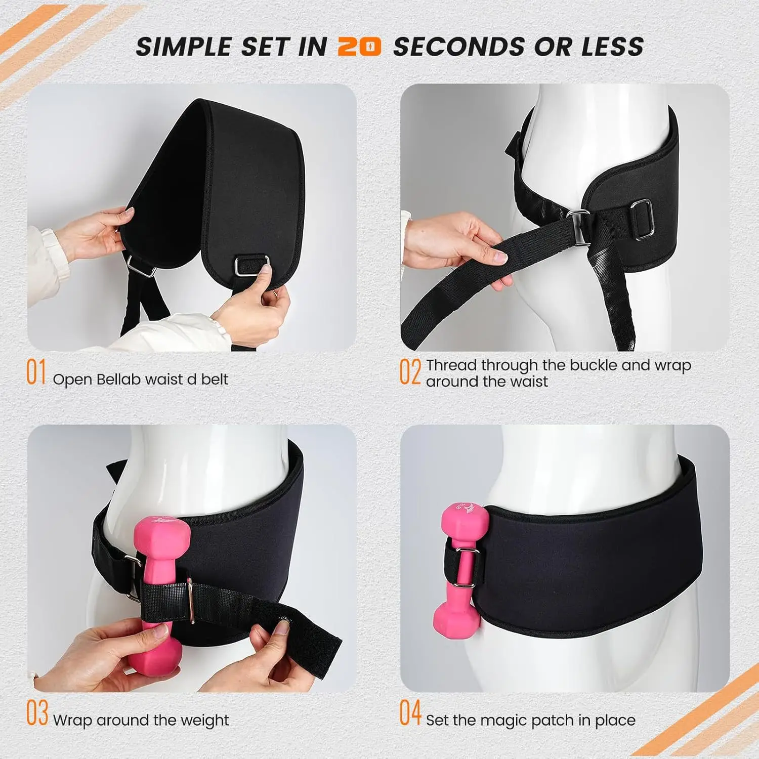 Hip Training Belt for Women Men Weight Bearing Exercise - Image 3