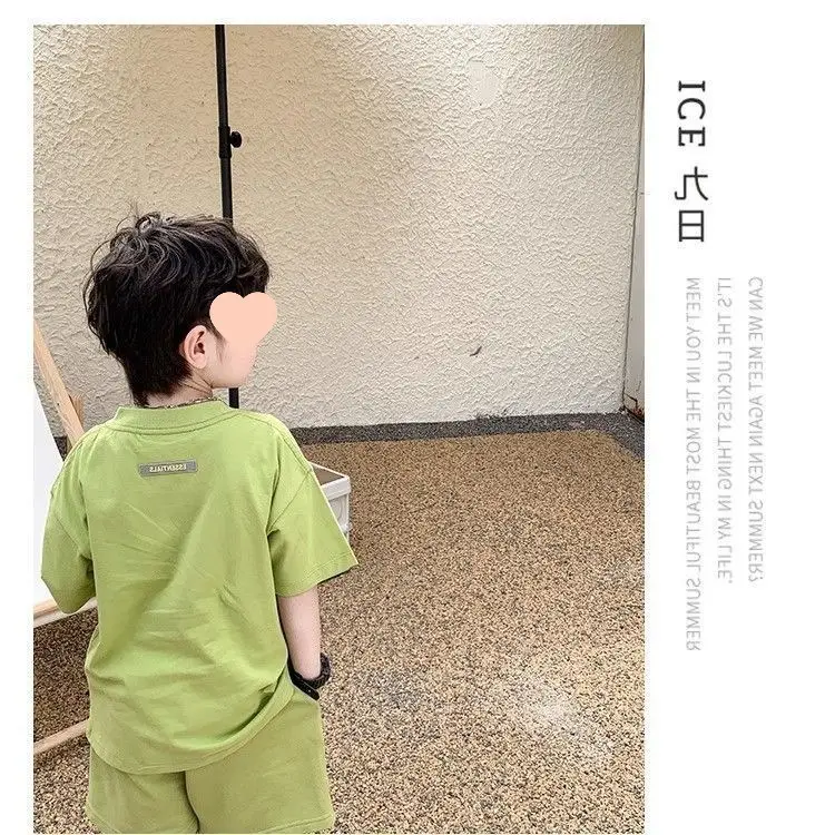 Boys Green 2-Piece Summer Shorts Set — feature 14