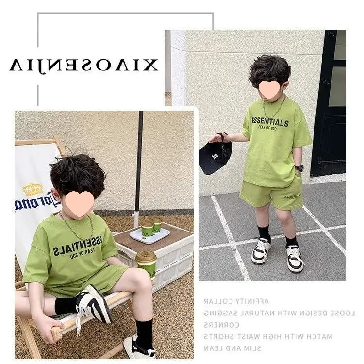 Boys Green 2-Piece Summer Shorts Set — feature 15