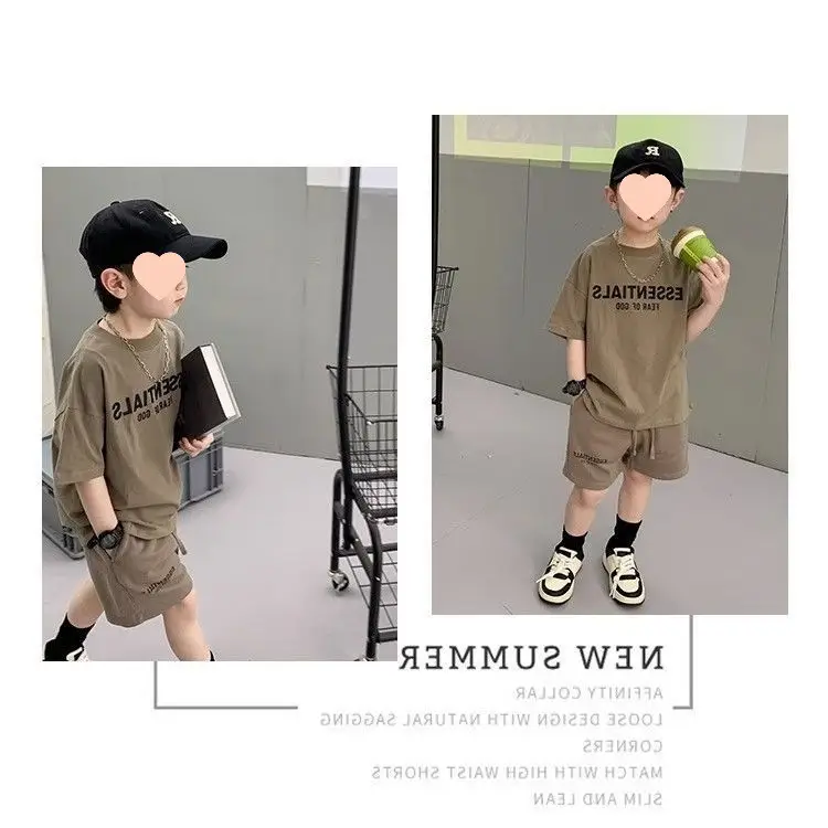 Boys Green 2-Piece Summer Shorts Set — feature 4