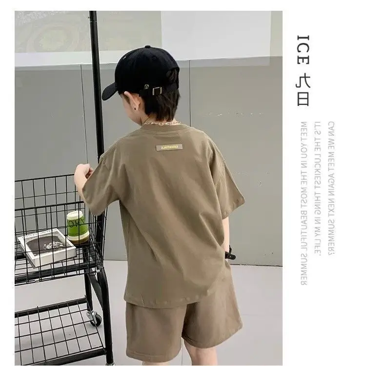Boys Green 2-Piece Summer Shorts Set — feature 6