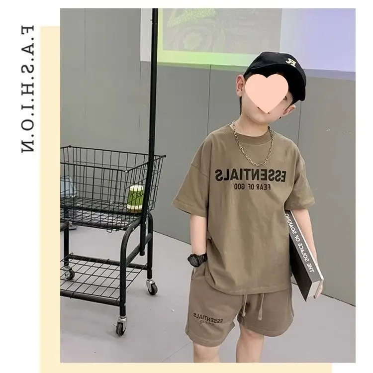 Boys Green 2-Piece Summer Shorts Set — feature 7