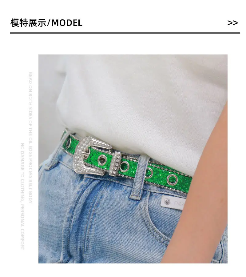 Y2K Rhinestone Belt Pin Buckle Women Ins Style — feature 10