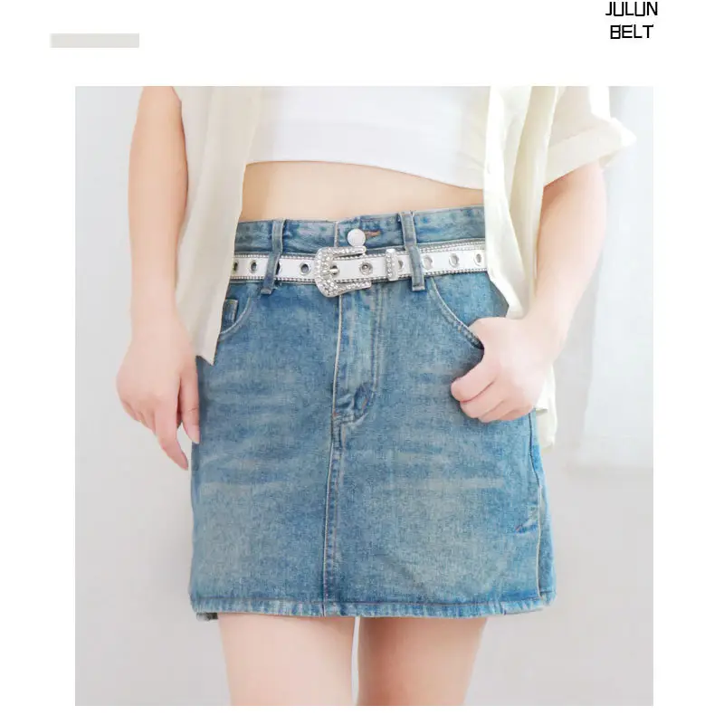 Y2K Rhinestone Belt Pin Buckle Women Ins Style — feature 11