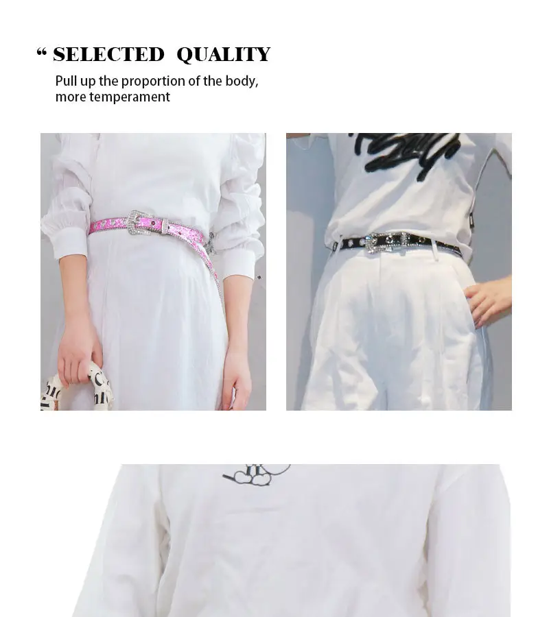 Y2K Rhinestone Belt Pin Buckle Women Ins Style — feature 12