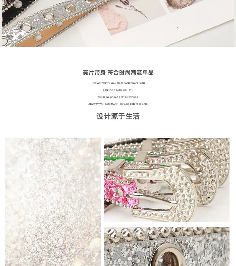 Y2K Rhinestone Belt Pin Buckle Women Ins Style — feature 2