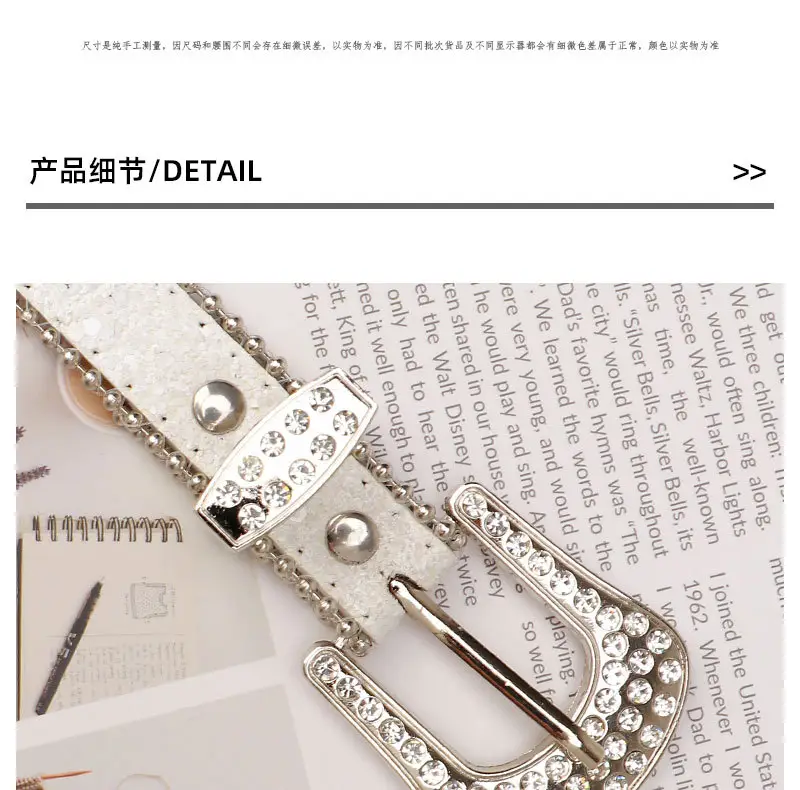 Y2K Rhinestone Belt Pin Buckle Women Ins Style — feature 5