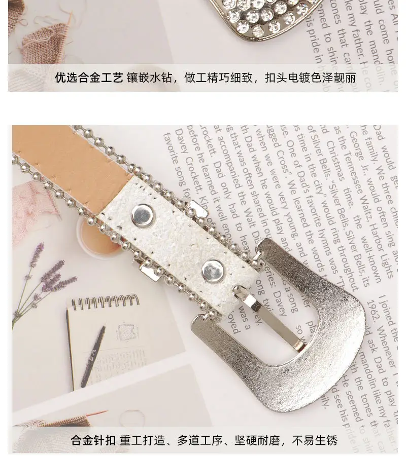 Y2K Rhinestone Belt Pin Buckle Women Ins Style — feature 6
