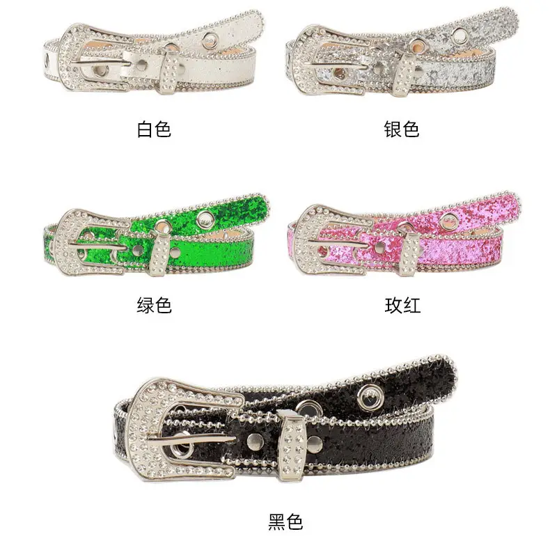 Y2K Rhinestone Belt Pin Buckle Women Ins Style — feature 9