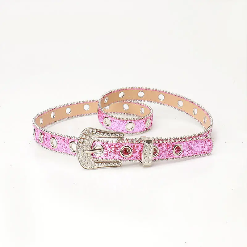 Y2K Rhinestone Belt Pin Buckle Women Ins Style - Image 4