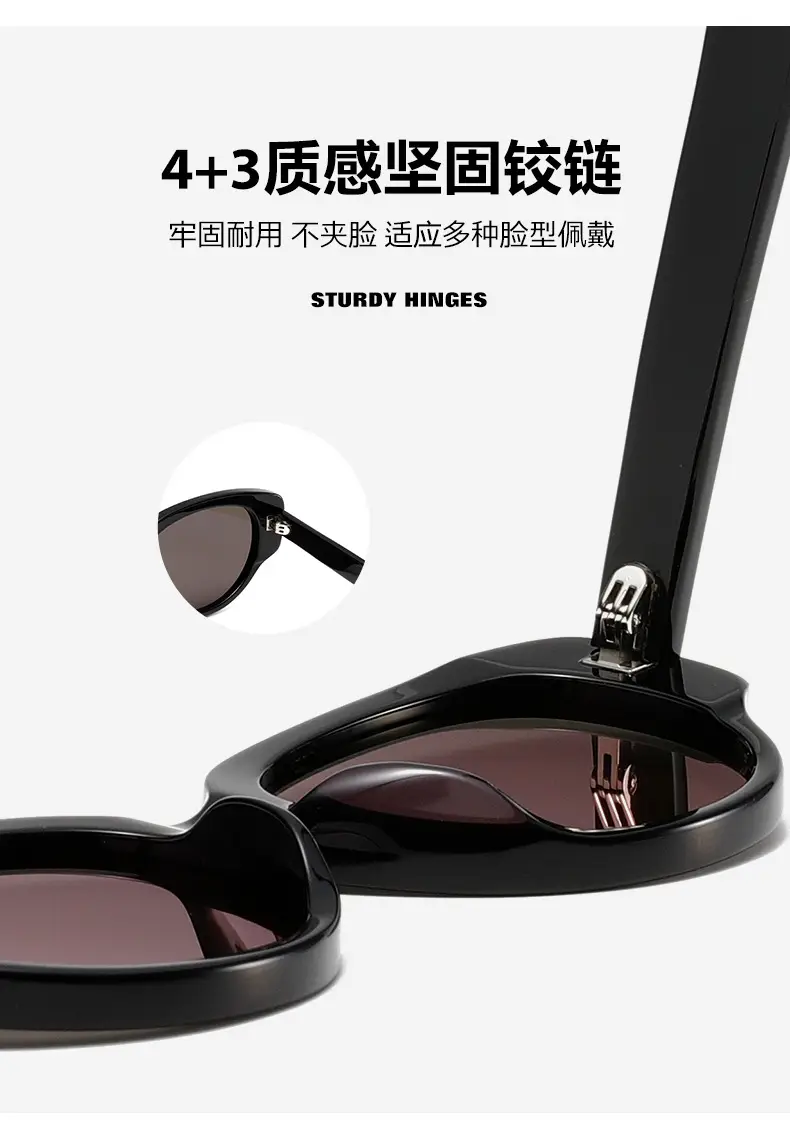 Trendy Black Acetate Sunglasses for Men Women — feature 17