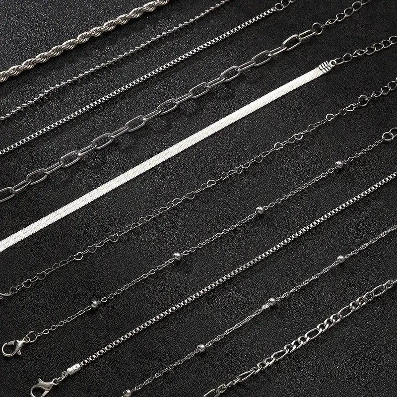 Gold Multi-Layer Chain Bracelet for Women — feature 9