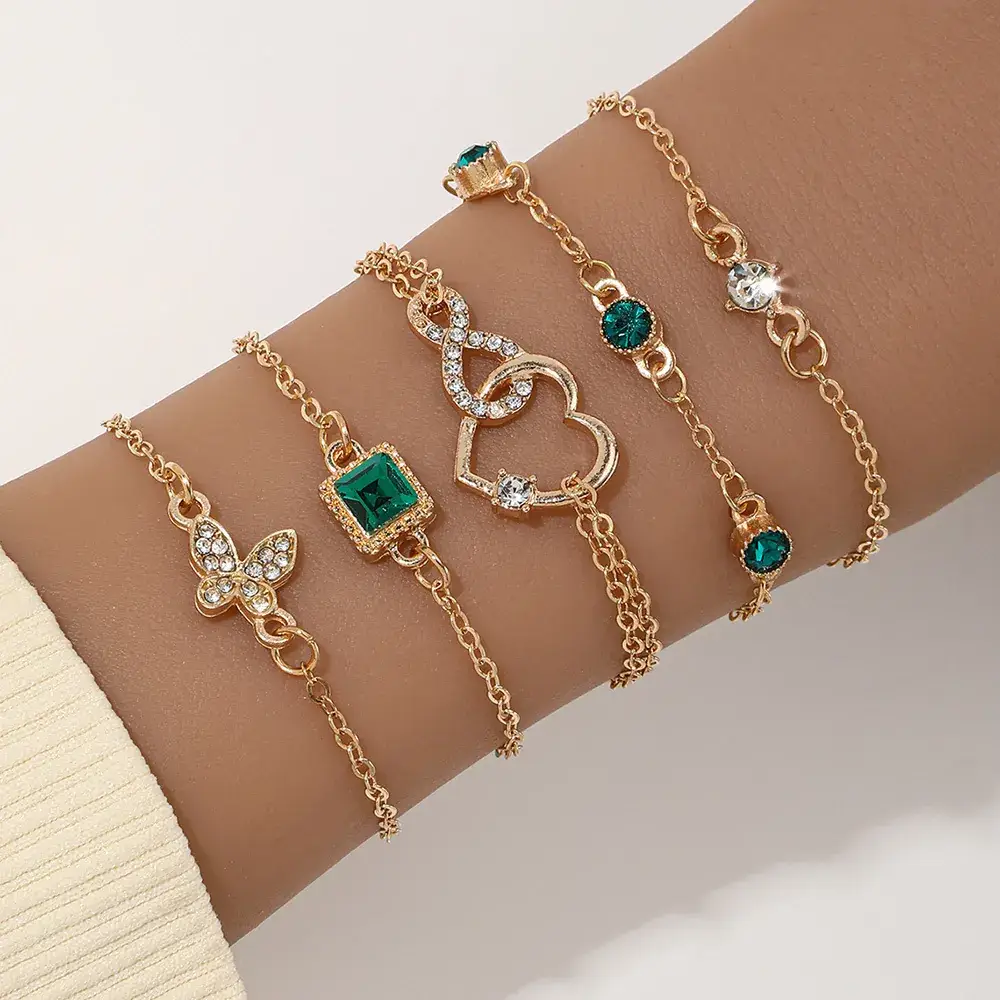 Gold Multi-Layer Chain Bracelet for Women - Image 15